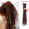 Cheveux artificiels faits à la main de tresse de crochet de dreadlock de 20 pouces